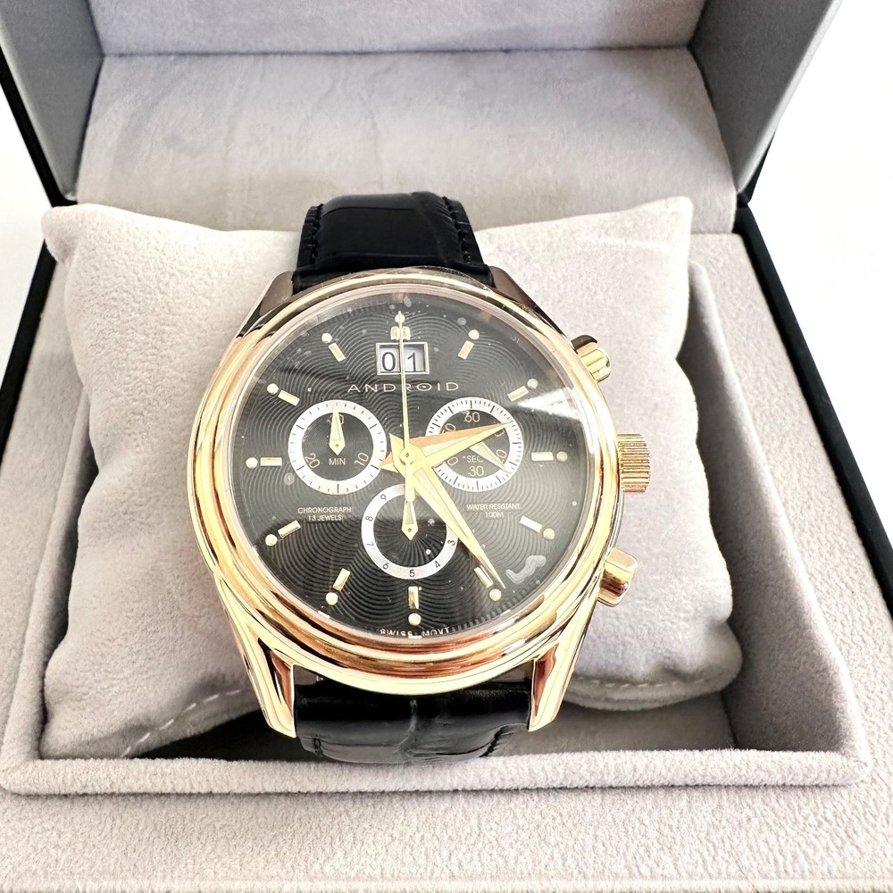 NOS ANDROID Chronograph 100M Stainless Steel Watch AD304 - Picture 3 of 11